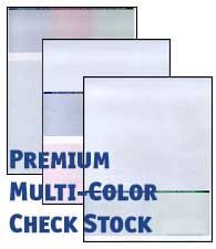 25 Blank Check Stock Paper Blue Marble Check on Top Check 21 Compliant HQ 